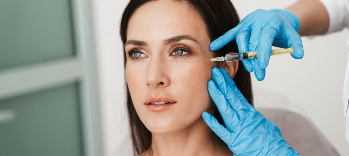 Woman receiving BOTOX injection